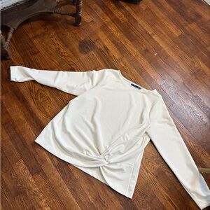 Apt. 9 Cream Twist-Front Blouse